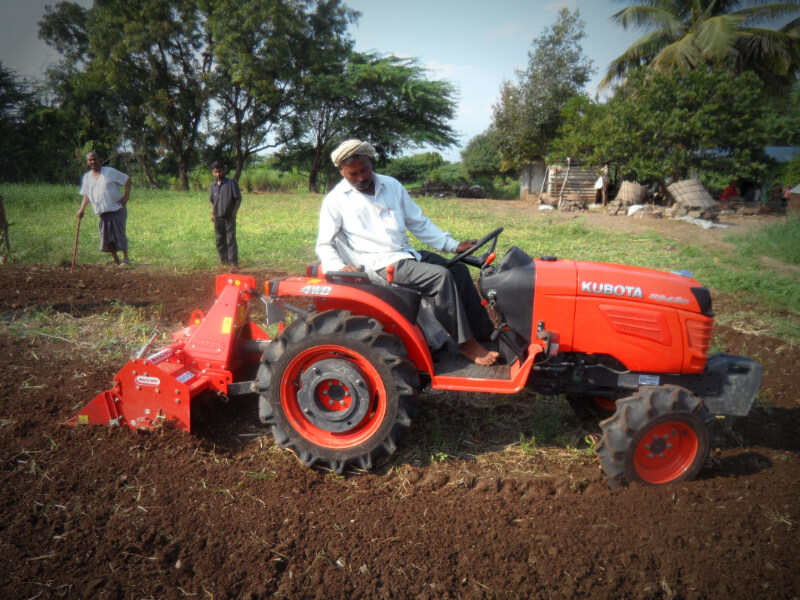 A - Fixed rotary tiller
