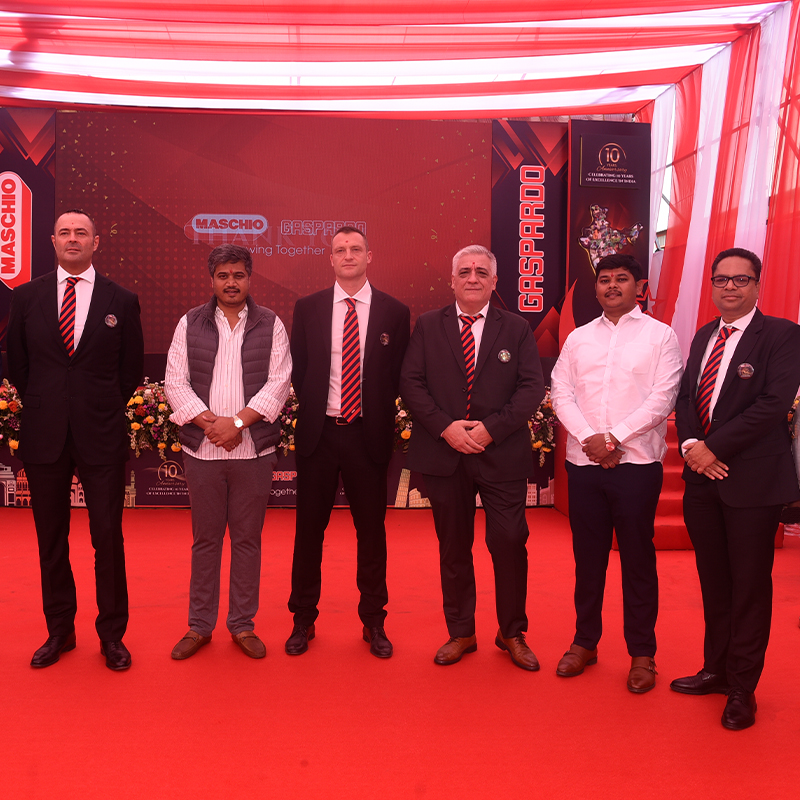 10-jähriges Jubiläum MASCHIO GASPARDO INDIA