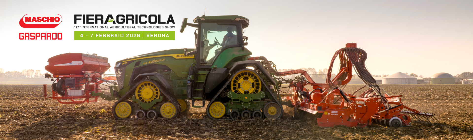 MASCHIO GASPARDO a Fieragricola 2026 (4-7 febbraio, Verona): più innovazione in campo e distribuzione esclusiva GRÉGOIRE BESSON in Italia. 